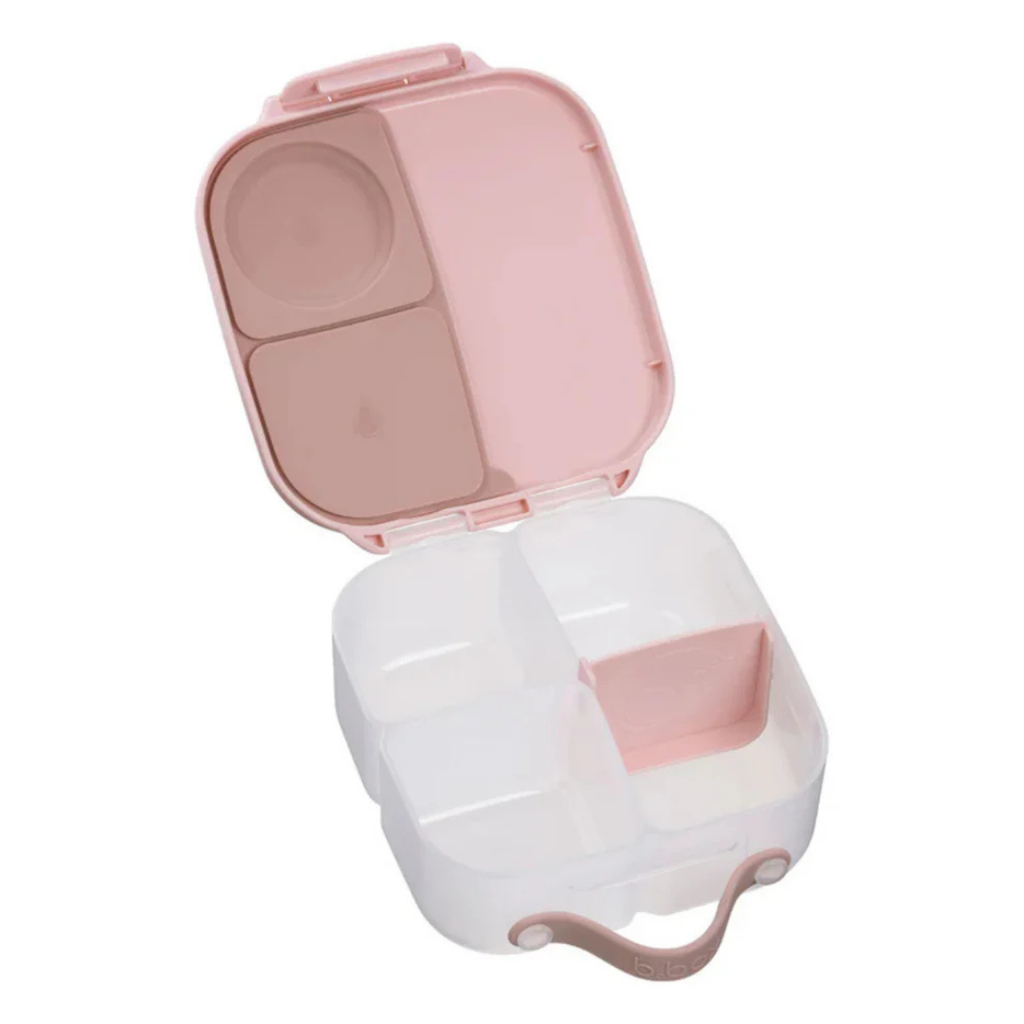 B.box Mini Bento lunchbox open – overzicht van 3 compartimenten