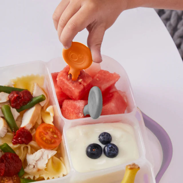 Kindervorkjes met afgeronde tandjes en groot handvat – passen in elke lunchbox of snackbox