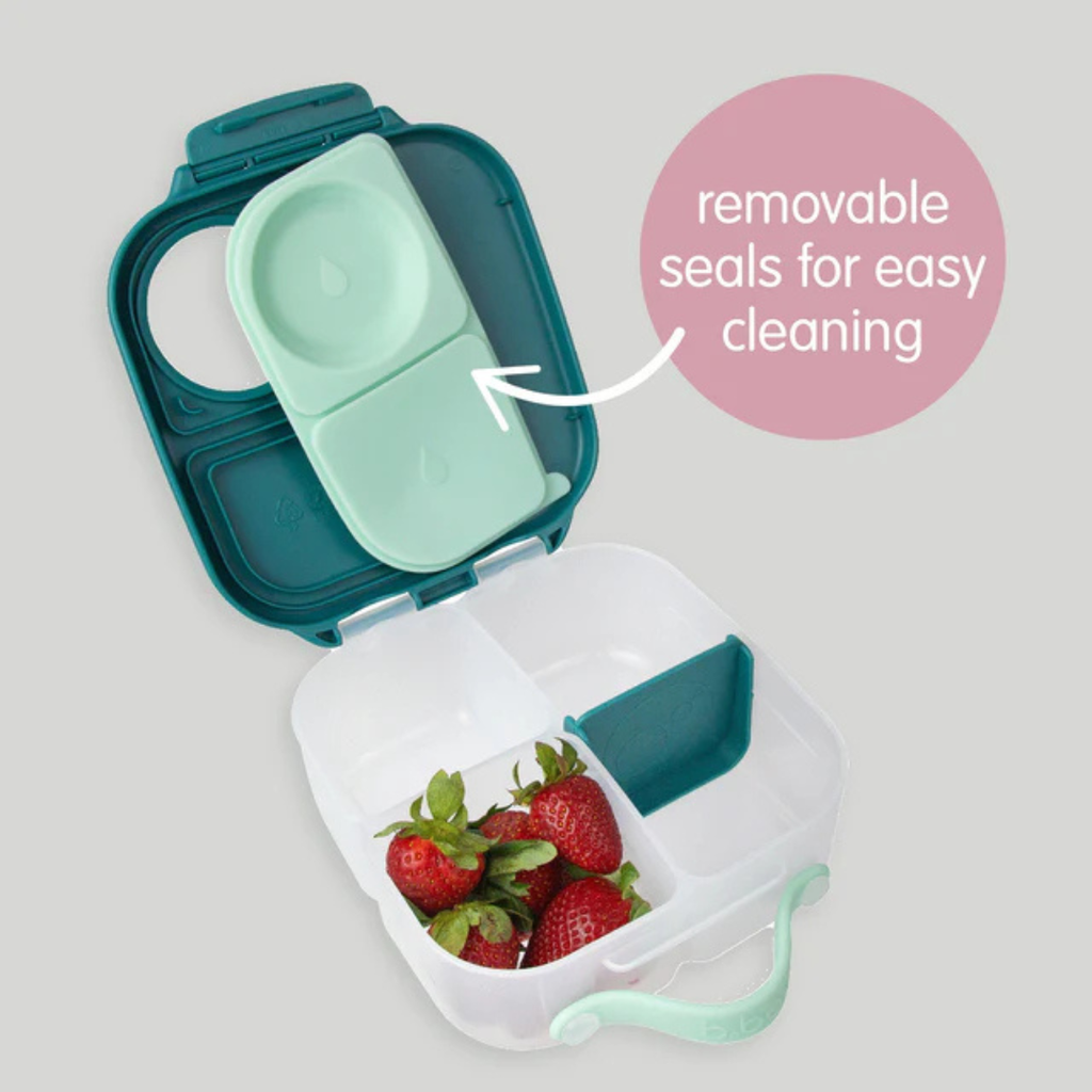 B.box Mini Bento lunchbox met siliconen fruitdeksel – lekvrij ontwerp
