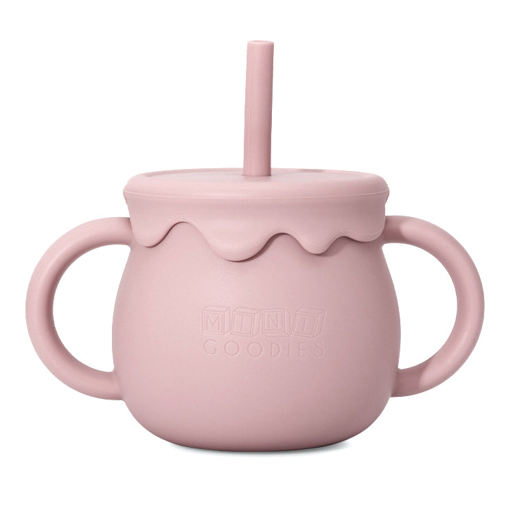 Baby drinkbeker van siliconen met rietje – vaatwasserbestendig en kindvriendelijk | Mini Goodies