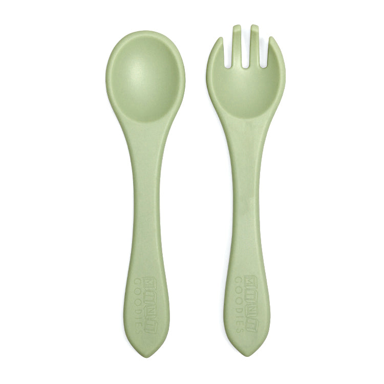 Kindvriendelijk siliconen peuterbestek – BPA-vrij en perfect voor zelfstandig leren eten