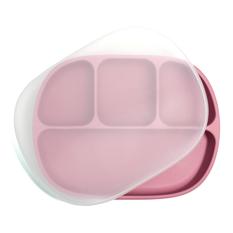 Siliconen kinderbord met vakjes en zuignap – antislip babybord van Mini Goodies