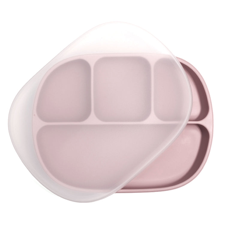 Siliconen bord met vakverdeling en zuignap – handig bordje voor peuters