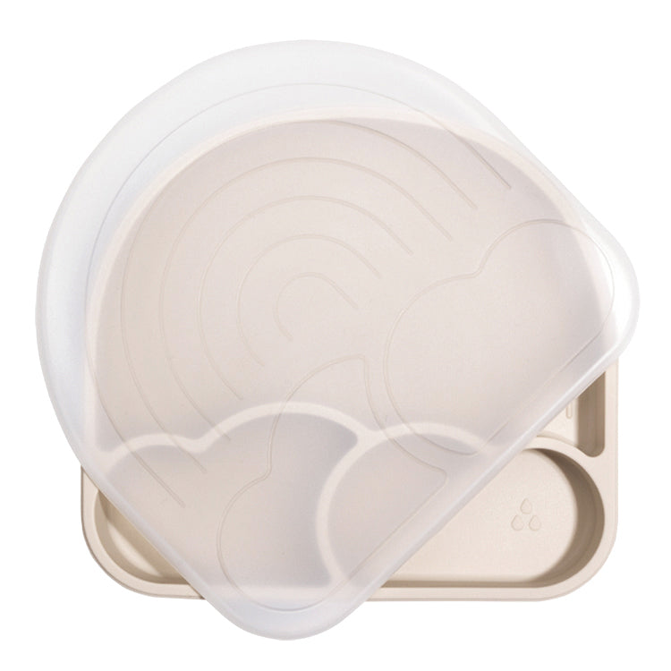 Siliconen kinderbord regenboog met zuignap – ideaal voor zelfstandig leren eten