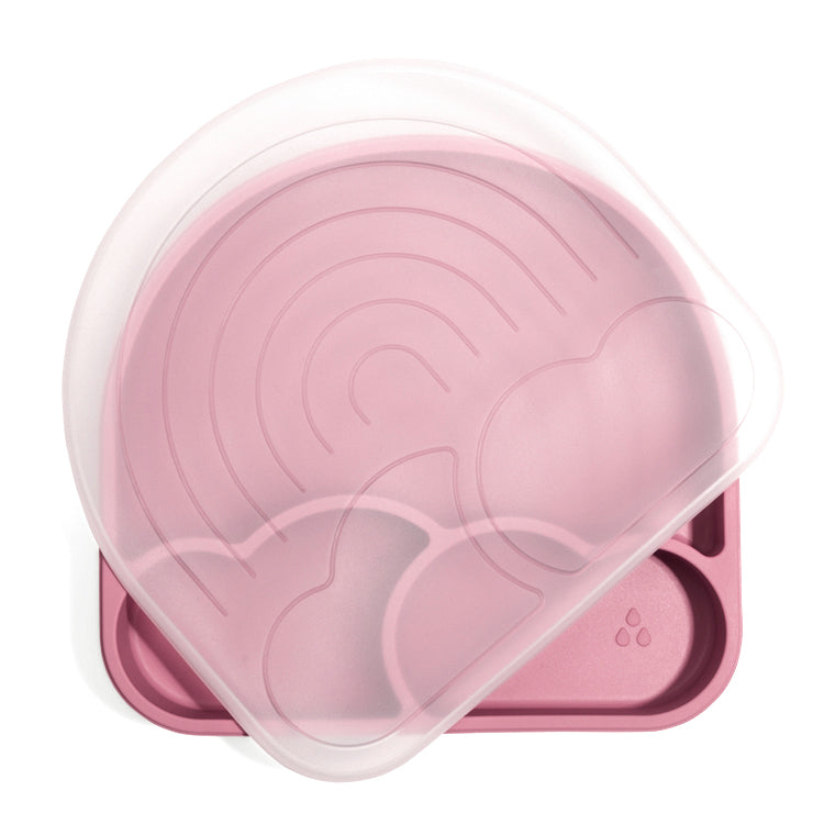 Regenboogvormig babybord van siliconen met zuignap – stijlvolle keuze van Mini Goodies