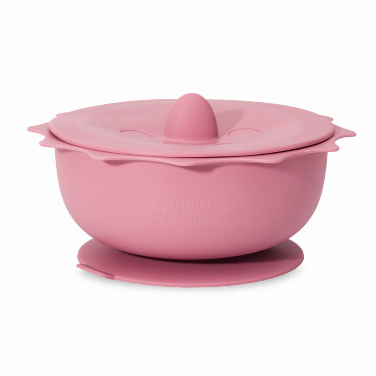 Siliconen kinderkom met deksel voor vers fruit en snacks – BPA vrij en veilig