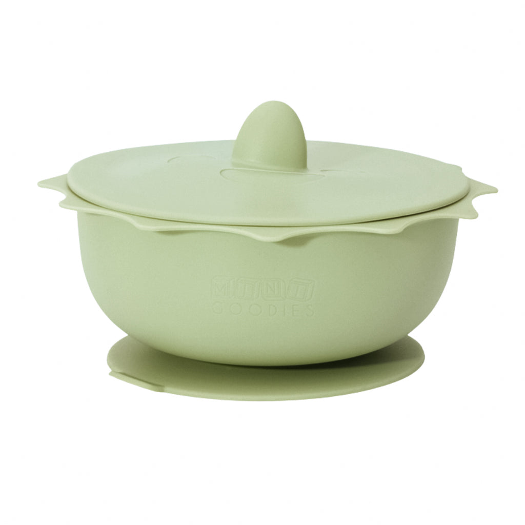 Close-up siliconen kom met sterke zuignap voor hoge stabiliteit | Mini Goodies