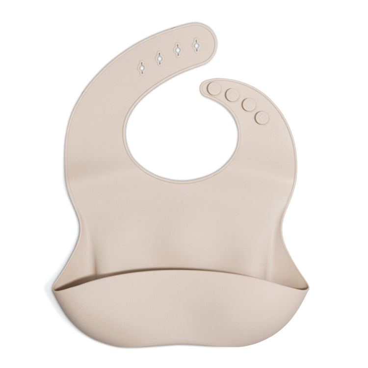 BPA-vrije siliconen slab met verstelbare nekband en opvangvak – ideaal vanaf 4 maanden | Mini Goodies