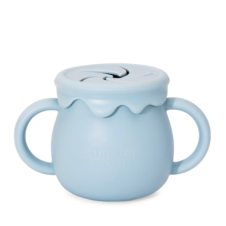 Lekvrije siliconen snackbeker voor fruit en koekjes – perfect voor kleine handjes