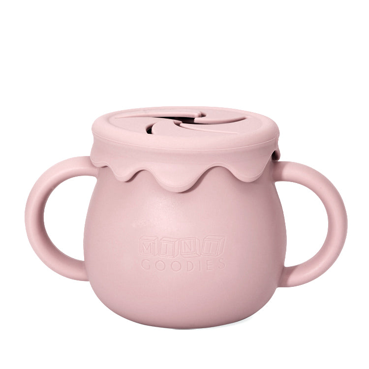 Siliconen peuterbeker die ook als snackbeker gebruikt kan worden – duurzaam en veilig